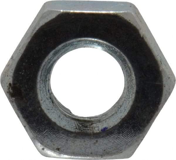 Value Collection - M3x0.50 Steel Right Hand Hex Nut - 5.5mm Across Flats, 2.4mm High, Zinc-Plated Finish - Americas Industrial Supply