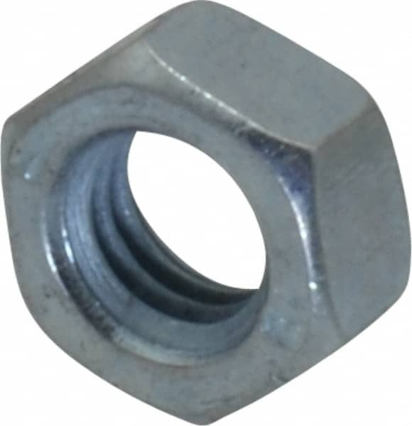 Value Collection - M5x0.80 Metric Coarse Steel Right Hand Hex Nut - 8mm Across Flats, 4mm High, Zinc-Plated Finish - Americas Industrial Supply