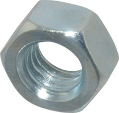 Value Collection - M12x1.75 Metric Coarse Steel Right Hand Hex Nut - 19mm Across Flats, 10mm High, Zinc-Plated Finish - Americas Industrial Supply