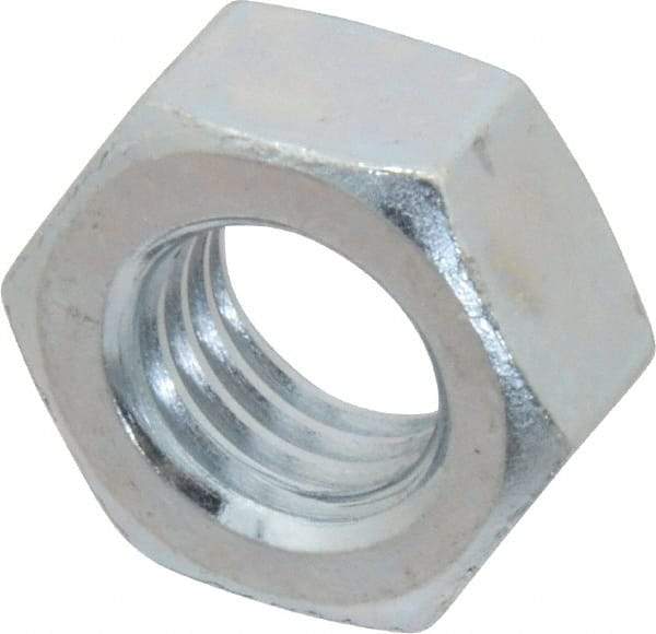 Value Collection - M14x2.00 Metric Coarse Steel Right Hand Hex Nut - 22mm Across Flats, 11mm High, Zinc-Plated Finish - Americas Industrial Supply