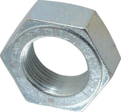 Value Collection - 1-1/4 - 12 UN Steel Right Hand Hex Jam Nut - 1-7/8" Across Flats, 23/32" High, Zinc-Plated Finish - Americas Industrial Supply