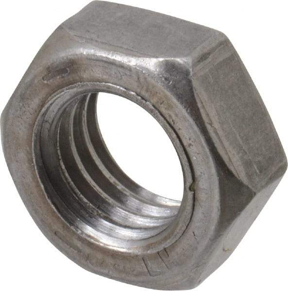 Value Collection - 1/2-13 UNC Steel Left Hand Hex Jam Nut - 3/4" Across Flats, 5/16" High, Uncoated - Americas Industrial Supply