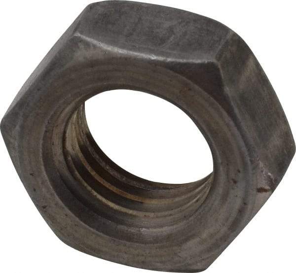 Value Collection - 5/8-11 UNC Steel Left Hand Hex Jam Nut - 15/16" Across Flats, 3/8" High, Uncoated - Americas Industrial Supply