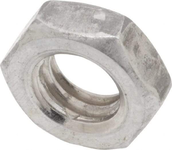 Value Collection - 5/16-18 UNC Steel Right Hand Hex Jam Nut - 1/2" Across Flats, 3/16" High, Uncoated - Americas Industrial Supply