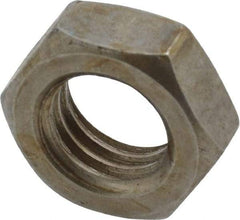 Value Collection - 5/8-11 UNC Steel Right Hand Hex Jam Nut - 5/16" Across Flats, 3/8" High, Uncoated - Americas Industrial Supply