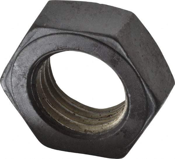 Value Collection - 1-3/4 - 5 UNC Steel Right Hand Hex Jam Nut - 2-5/8" Across Flats, 31/32" High, Uncoated - Americas Industrial Supply