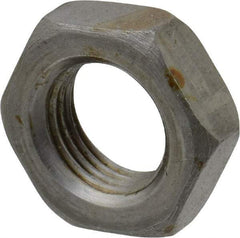 Value Collection - 9/16-18 UN Steel Right Hand Hex Jam Nut - 7/8" Across Flats, 5/16" High, Uncoated - Americas Industrial Supply