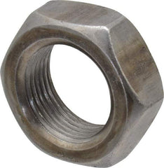 Value Collection - 1-14 UNF Steel Right Hand Hex Jam Nut - 1-1/2" Across Flats, 0.5469" High, Uncoated - Americas Industrial Supply