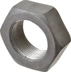 Value Collection - 1-1/2 - 12 UNF Steel Right Hand Hex Jam Nut - 2-1/4" Across Flats, 27/32" High, Uncoated - Americas Industrial Supply