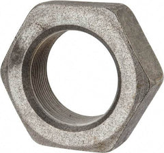 Value Collection - 2-12 UNF Steel Right Hand Hex Jam Nut - 3" Across Flats, 1-3/32" High, Uncoated - Americas Industrial Supply