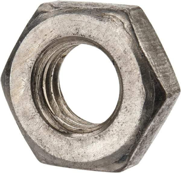 Value Collection - 7/16-14 UNC Steel Right Hand Heavy Hex Jam Nut - 3/4" Across Flats, 1/4" High, Uncoated, 2B Class of Fit - Americas Industrial Supply