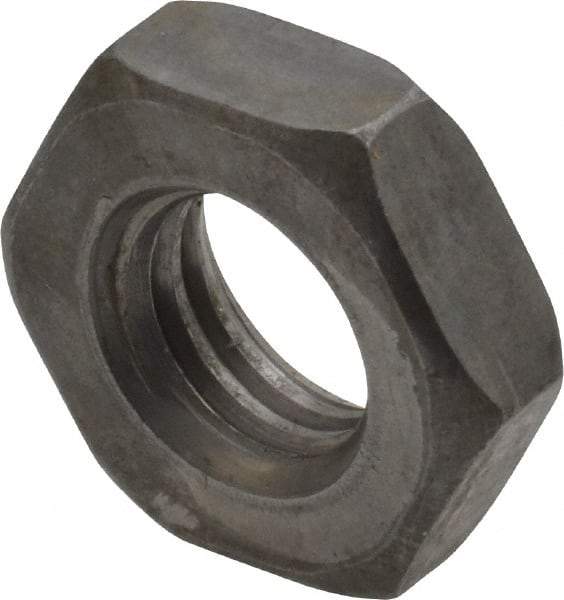 Value Collection - 1/2-13 UNC Steel Right Hand Heavy Hex Jam Nut - 7/8" Across Flats, 19/64" High, Uncoated, 2B Class of Fit - Americas Industrial Supply