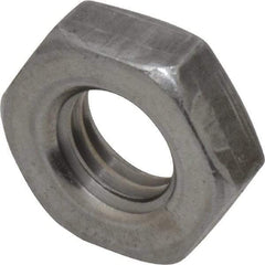 Value Collection - 5/8-11 UNC Steel Right Hand Heavy Hex Jam Nut - 1-1/16" Across Flats, 23/64" High, Uncoated, 2B Class of Fit - Americas Industrial Supply