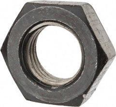 Value Collection - 1-1/2 - 6 UNC Steel Right Hand Heavy Hex Jam Nut - 2-3/8" Across Flats, 27/32" High, Uncoated, 2B Class of Fit - Americas Industrial Supply