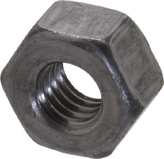 Value Collection - 5/16-18 UNC Steel Right Hand Heavy Hex Nut - 9/16" Across Flats, 19/64" High, Uncoated, 2B Class of Fit - Americas Industrial Supply