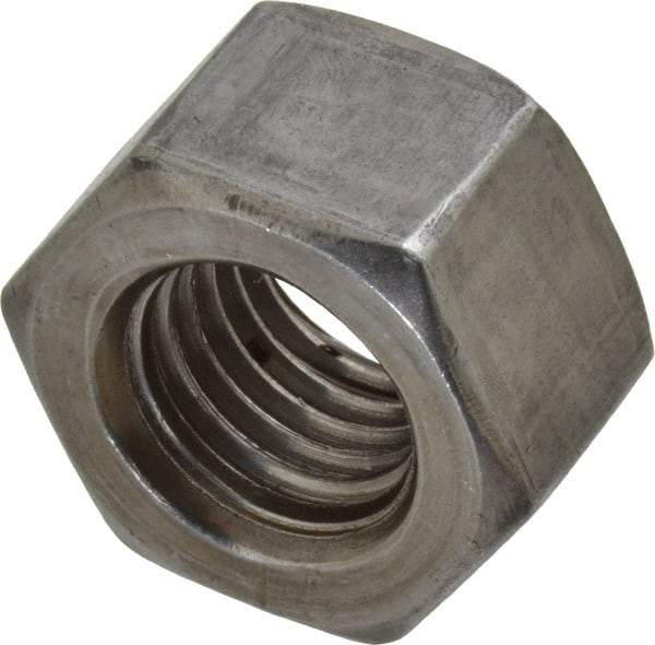 Value Collection - 7/8-9 UNC Steel Right Hand Heavy Hex Nut - 1-7/16" Across Flats, 55/64" High, Uncoated, 2B Class of Fit - Americas Industrial Supply