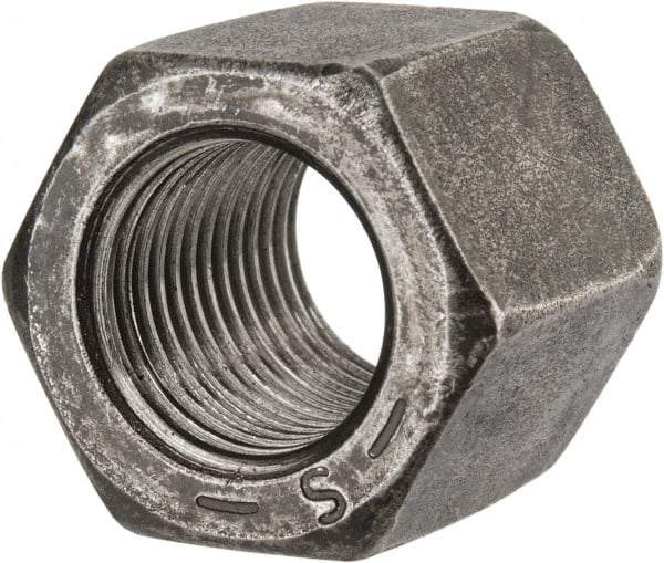 Value Collection - 1/2-20 UNF Steel Right Hand High Hex Nut - 3/4" Across Flats, 11/16" High, Uncoated - Americas Industrial Supply