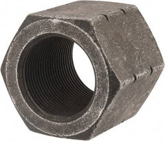 Value Collection - 1-1/2 - 12 UNF Steel Right Hand High Hex Nut - 2" Across Flats, 1-9/32" High, Uncoated - Americas Industrial Supply