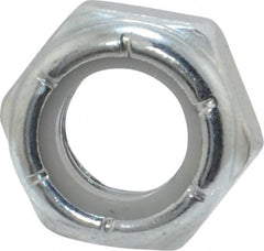 Value Collection - 5/16-24 UNF Grade 2 Hex Jam Lock Nut with Nylon Insert - 1/2" Width Across Flats, 17/64" High, Zinc-Plated Finish - Americas Industrial Supply