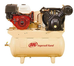 Ingersoll-Rand - 13 HP Two Stage Gas Engine Air Compressor - Honda Engine, Horizontal Configuration, 30 Gallon, 19 CFM, 175 Max psi - Americas Industrial Supply