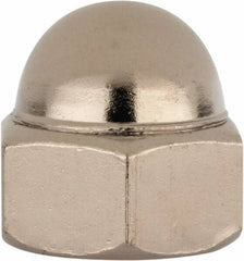 Value Collection - 5/8-11" UNC, 15/16" Width Across Flats, Nickel Plated, Steel Acorn Nut - 51/64" Overall Height, Grade 2 - Americas Industrial Supply