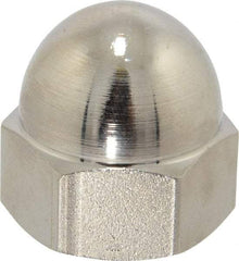 Value Collection - 3/4-10" UNC, 1/16" Width Across Flats, Nickel Plated, Steel Acorn Nut - 1" Overall Height, Grade 2 - Americas Industrial Supply