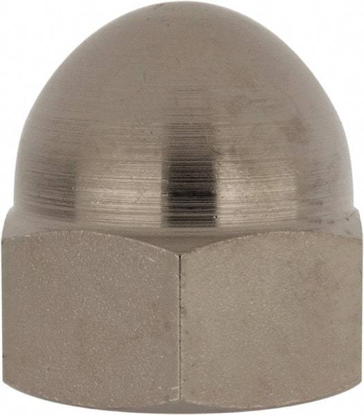 Value Collection - 3/4-16" UNF, 1/16" Width Across Flats, Nickel Plated, Steel Acorn Nut - 1" Overall Height, Grade 2 - Americas Industrial Supply