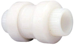 NIBCO - 1-1/2" Pipe, Full Port, PVDF True Union Design Ball Valve - 1 Piece, Inline - One Way Flow, Solvent x Solvent Ends, Wedge Handle, 150 WOG - Americas Industrial Supply