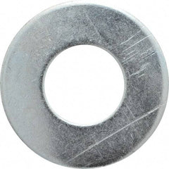 Value Collection - 1-1/2" Screw, Steel USS Flat Washer - 1-5/8" ID x 3-1/2" OD, 0.153" Thick, Zinc-Plated Finish - Americas Industrial Supply