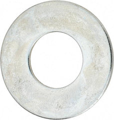 Value Collection - 1-3/4" Screw, Steel USS Flat Washer - 1-7/8" ID x 4" OD, 0.153" Thick, Zinc-Plated Finish - Americas Industrial Supply