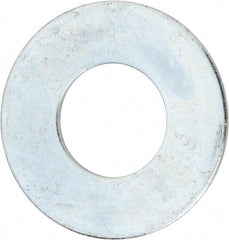 Value Collection - 2" Screw, Steel USS Flat Washer - 2-1/8" ID x 4-1/2" OD, 0.153" Thick, Zinc-Plated Finish - Americas Industrial Supply