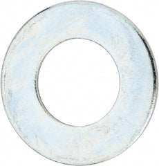 Value Collection - 2-1/2" Screw, Steel USS Flat Washer - 2-5/8" ID x 5" OD, 0.21" Thick, Zinc-Plated Finish - Americas Industrial Supply