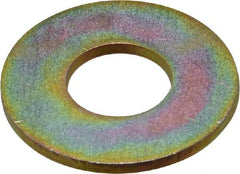 Value Collection - 9/16" Screw, Grade 8 Steel USS Flat Washer - 5/8" ID x 1-1/2" OD, 7/64" Thick, Zinc Yellow Dichromate Finish - Americas Industrial Supply