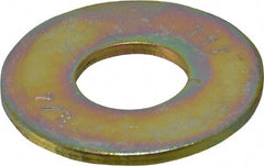 Value Collection - 7/8" Screw, Grade 8 Steel USS Flat Washer - 15/16" ID x 2-1/4" OD, 11/64" Thick, Zinc Yellow Dichromate Finish - Americas Industrial Supply