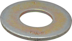 Value Collection - 1-1/8" Screw, Grade 8 Steel USS Flat Washer - 1-1/4" ID x 2-3/4" OD, 11/64" Thick, Zinc Yellow Dichromate Finish - Americas Industrial Supply
