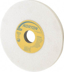 Norton - 7" Diam x 1-1/4" Hole x 1/2" Thick, H Hardness, 60 Grit Surface Grinding Wheel - Aluminum Oxide, Type 1, Medium Grade, 3,600 Max RPM, Vitrified Bond, No Recess - Americas Industrial Supply