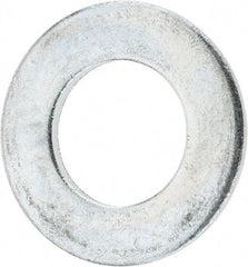Value Collection - 1-1/4" Screw, Steel SAE Flat Washer - 1-3/8" ID x 2-1/2" OD, 5/32" Thick, Zinc-Plated Finish - Americas Industrial Supply