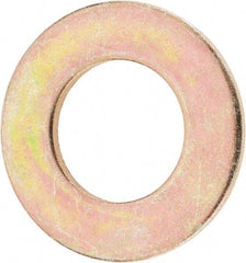 Value Collection - 1" Screw, Grade 8 Steel SAE Flat Washer - 1-1/16" ID x 2" OD, 9/64" Thick, Zinc Yellow Dichromate Finish - Americas Industrial Supply