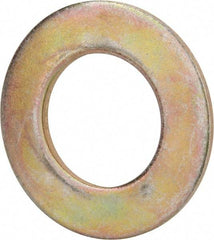 Value Collection - 1-3/4" Screw, Grade 8 Steel SAE Flat Washer - 1-7/8" ID x 3-3/8" OD, 5/32" Thick, Zinc Yellow Dichromate Finish - Americas Industrial Supply