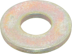 Value Collection - 5/16" Screw, Grade 8 Steel Extra Thick Flat Washer - Zinc Yellow Dichromate Finish - Americas Industrial Supply