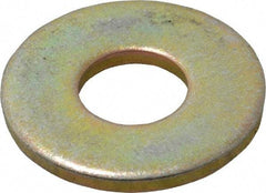 Value Collection - 1/2" Screw, Grade 8 Steel Extra Thick Flat Washer - Zinc Yellow Dichromate Finish - Americas Industrial Supply