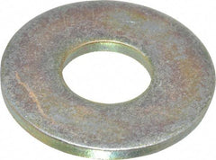 Value Collection - 9/16" Screw, Grade 8 Steel Extra Thick Flat Washer - Zinc Yellow Dichromate Finish - Americas Industrial Supply