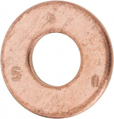 Value Collection - #20 Screw, Silicon Bronze Standard Flat Washer - 0.336" ID x 3/4" OD, 0.064" Thick - Americas Industrial Supply