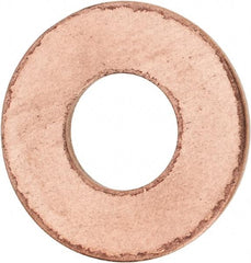 Value Collection - 1/2" Screw, Silicon Bronze Standard Flat Washer - 0.531" ID x 1-1/4" OD, 0.091" Thick - Americas Industrial Supply
