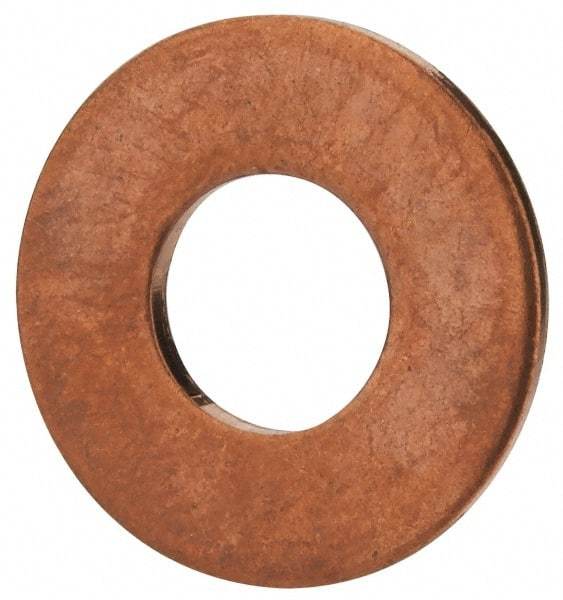 Value Collection - 5/16" Screw, Copper Standard Flat Washer - 0.336" ID x 3/4" OD, 0.064" Thick, Plain Finish - Americas Industrial Supply