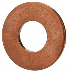 Value Collection - 5/16" Screw, Copper Standard Flat Washer - 0.336" ID x 3/4" OD, 0.064" Thick, Plain Finish - Americas Industrial Supply