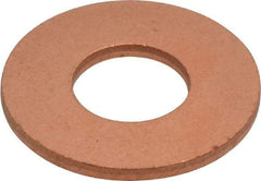 Value Collection - 7/16" Screw, Copper Standard Flat Washer - 1/2" ID x 1-1/8" OD, 0.078" Thick, Plain Finish - Americas Industrial Supply