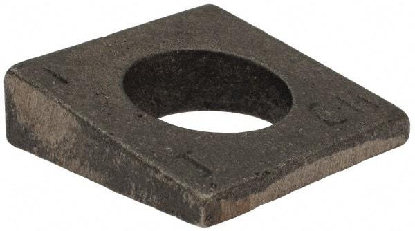Value Collection - 1" Bolt, Iron Beveled Square Washer - 1-1/16" ID, 9/16 Minimum Thickness - Americas Industrial Supply