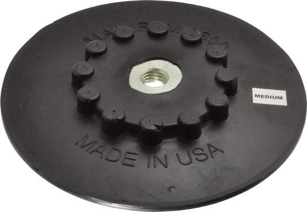 Norton - 7" Diam Quick-Change Type S Disc Backing Pad - Medium Density, 8,600 RPM, Speed-Lok Compatible - Americas Industrial Supply