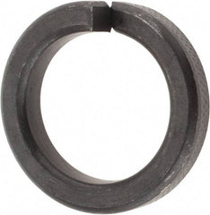 Value Collection - 1", 1.017" ID, 1/4" Thick High Collar Split Lock Washer - Steel, Uncoated, 1.017" Min ID, 1.042" Max ID, 1.483" Max OD - Americas Industrial Supply